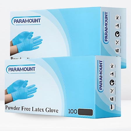 Paramount Disposable Gloves, 4 mil Palm, Nitrile, Powder-Free, XL, 200 PK, Blue PA-N-BLU-XL